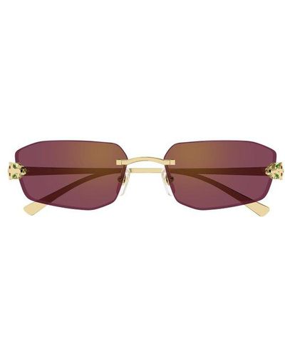 Cartier Geometric Frame Sunglasses - Multicolor