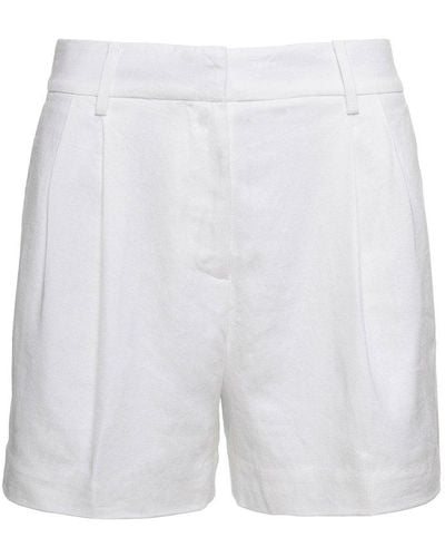 MICHAEL Michael Kors Linen Blend Shorts - White