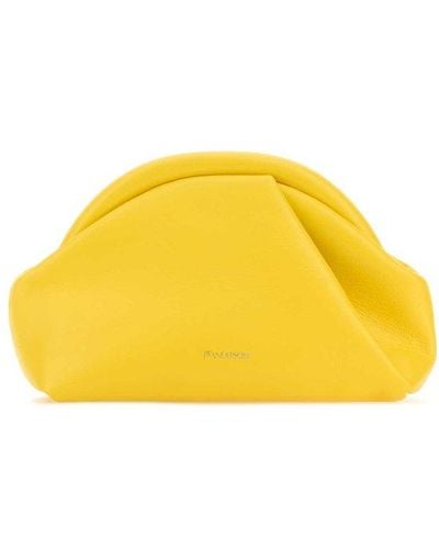 JW Anderson Bumper Zipped Clutch Bag - Yellow