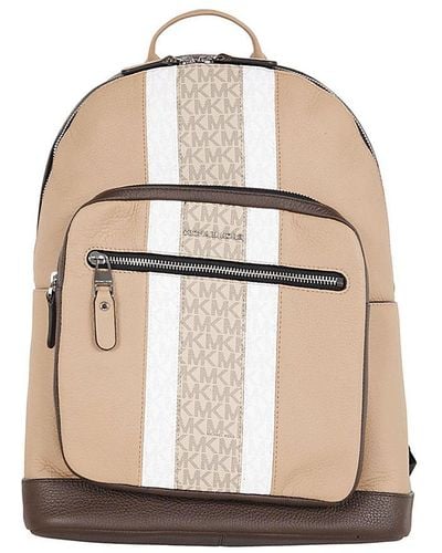 Michael Kors Monogram Zipped Backpack - Brown
