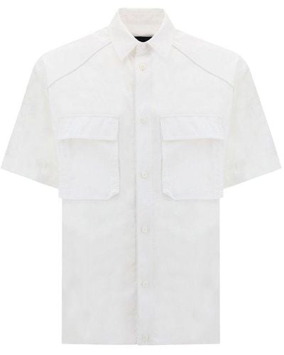 Juun.J Buttoned Short-sleeved Shirt - White