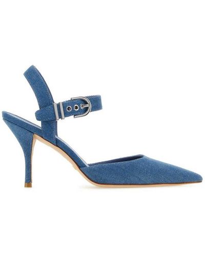 Stuart Weitzman Stuart Maverick Pointed-toe Court Shoes - Blue