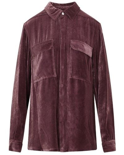 Rick Owens Buttoned Shirt - Purple
