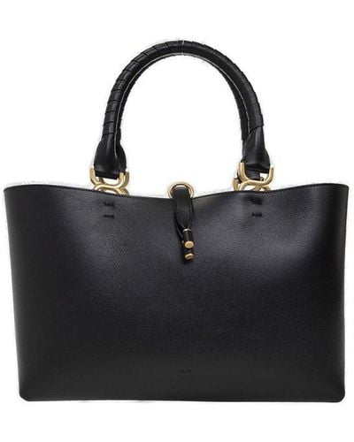 Chloé ‘Marcie Small’ Shopper Bag - Black