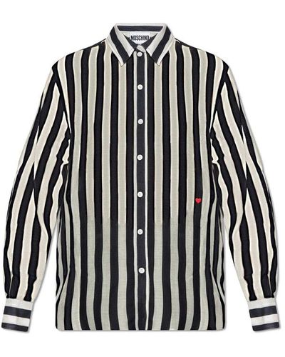 Moschino Striped Shirt - Black