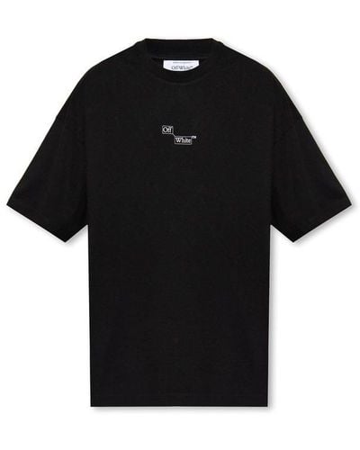 Off-White c/o Virgil Abloh T-shirt With Logo, - Black
