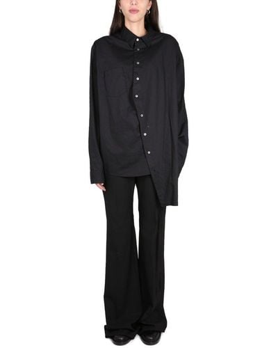 Ann Demeulemeester Asymmetrical Shirt - Black