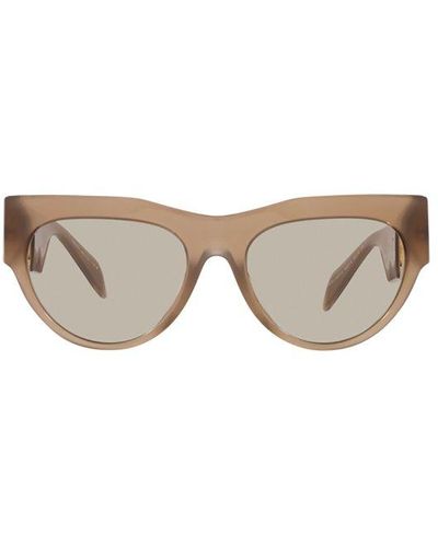 Versace Round Frame Sunglasses - Brown