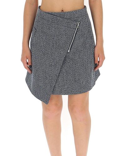 Acne Studios Asymmetric Wrap Skirt - Grey