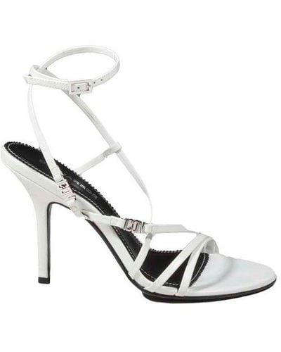 DSquared² Strapped Heeled Sandals - White