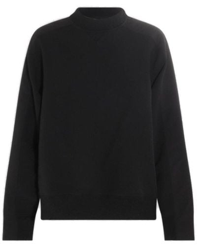 Sacai Long-sleeved Crewneck Sweatshirt - Black