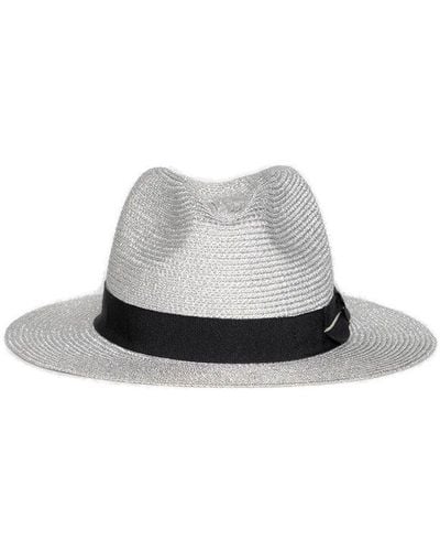 Le Tricot Perugia Panama Hat - White