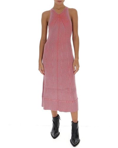Proenza Schouler Ribbed Sleeveless Dress - Pink