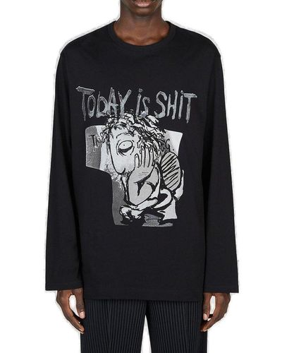 Yohji Yamamoto Long-sleeve t-shirts for Men | Online Sale up to 65