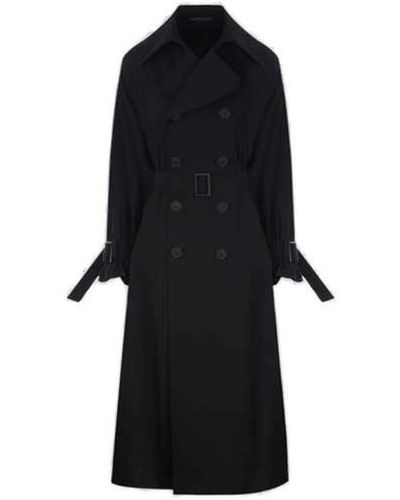 Black Yohji Yamamoto Coats for Women | Lyst