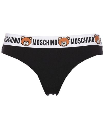 Moschino Bi-pack Logo Brief - Black