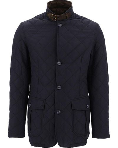 Barbour Lutz Quilted Jacket - Blue