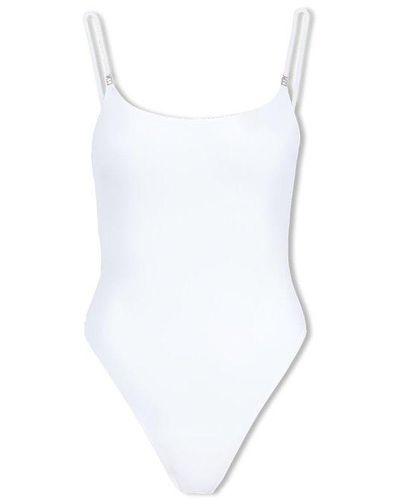 DSquared² Be Icon Open-back Swimsuit - White