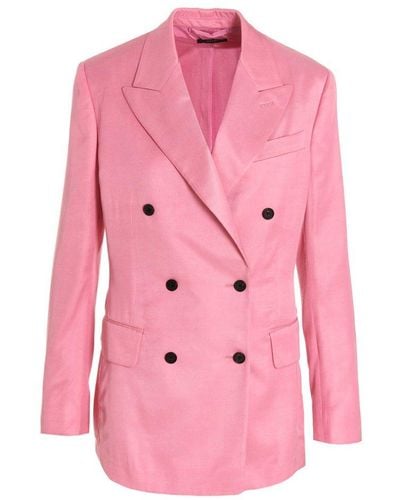 Tom Ford Boyfriend Blazer Jacket - Pink