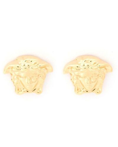 Versace Medusa Gold Metal Earrings - Metallic
