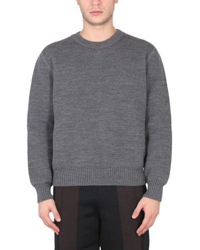 Bottega Veneta Crewneck Knitted Jumper - Grey