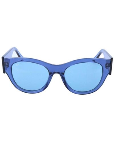 Tod's Round Frame Sunglasses - Blue