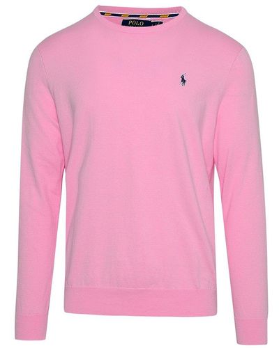 Pink Polo Ralph Lauren Knitwear for Men | Lyst