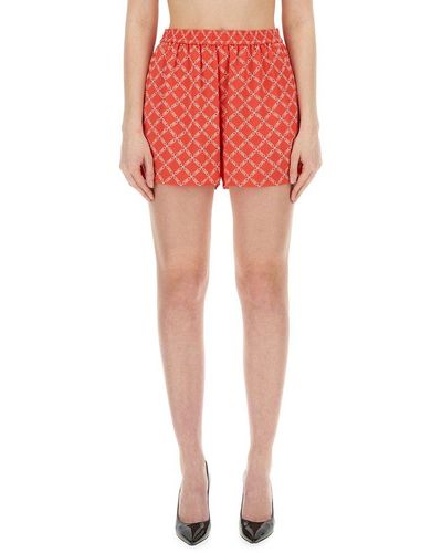 Michael Kors Shorts With Logo - Red