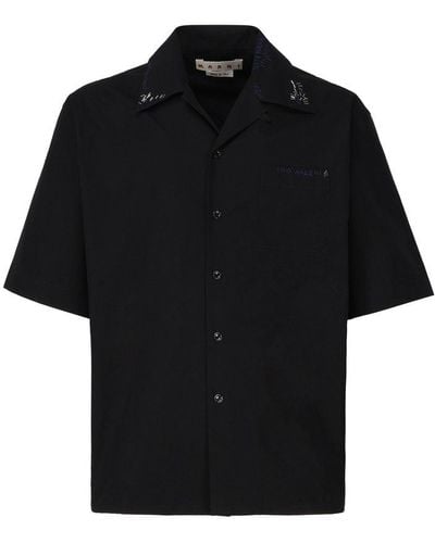 Marni Shirt With Embroidery - Black