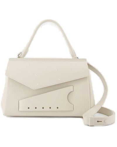 Maison Margiela Snatched Small Top Handle Bag - White