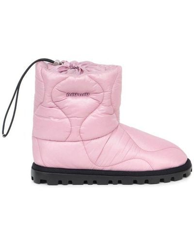 Miu Miu Ankle Boots - Pink