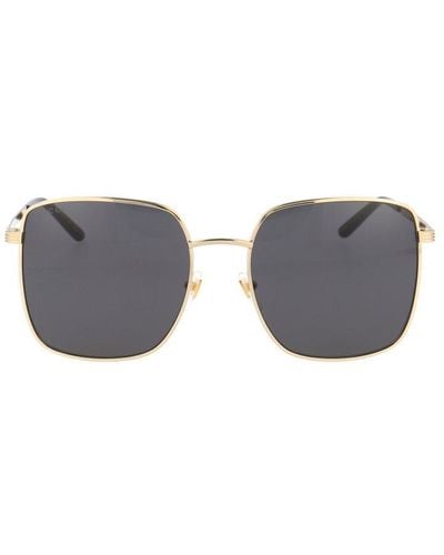 Gucci Oversize Square Frame Sunglasses - Grey