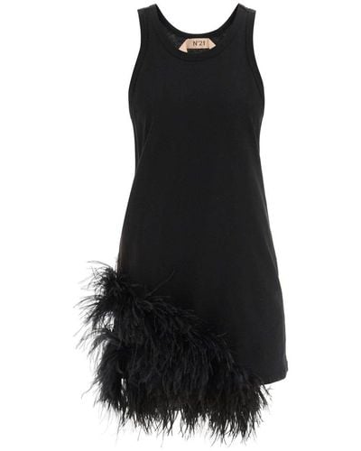 N°21 Embellished Sleeveless Mini Dress - Black