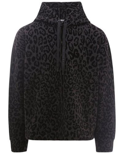 Dolce & Gabbana Animal Printed Hoodie - Black