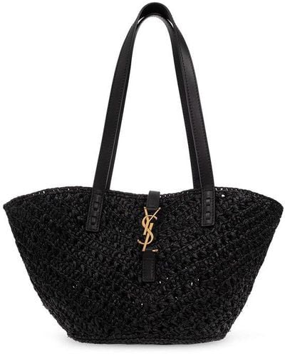 Saint Laurent ‘Panier Small’ Shopper Bag - Black