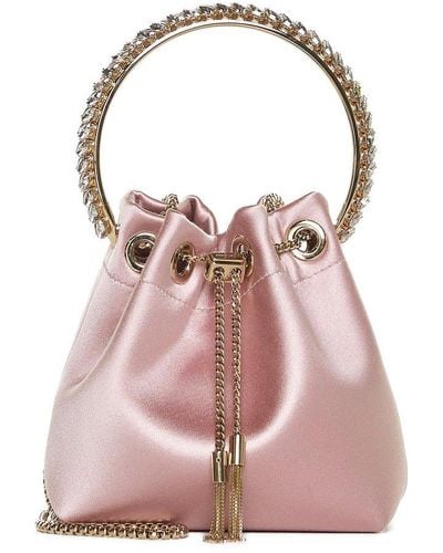 Jimmy Choo Bon Bon Tassel-detailed Top Handle Bag - Pink