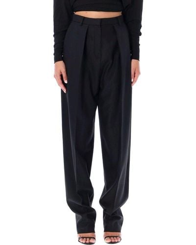 Magda Butrym High-waist Oversized Tapered-leg Trousers - Black