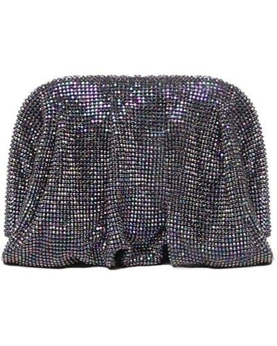 Benedetta Bruzziches Venus Embellished Small Clutch Bag - Grey