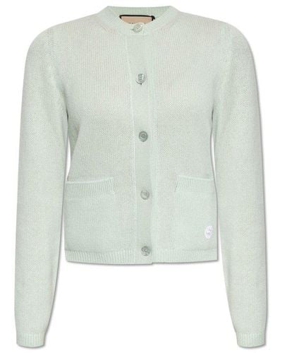 Gucci Buttoned Cardigan, - Green