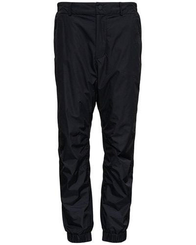 3 MONCLER GRENOBLE Nylon Pants With Drawstring - Black
