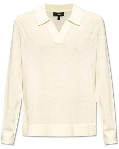 Theory ‘Briody’ Wool Sweater - Natural