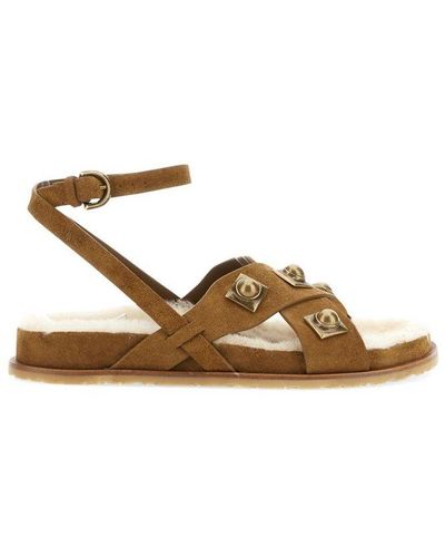 Etro Crown Me Sandals - Brown