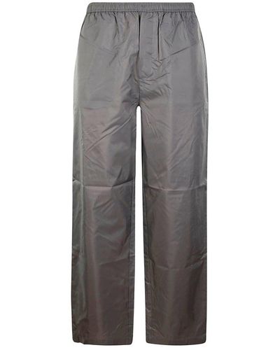 Acne Studios Face Logo Patch Pocketed Sweatpants - Gray