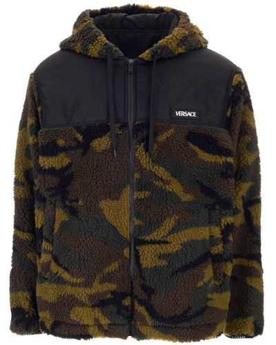 Versace Camouflage Fleece Jacket - Multicolor