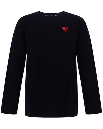 COMME DES GARÇONS PLAY Comme Des Garçons Mens Sweater Xl - Black