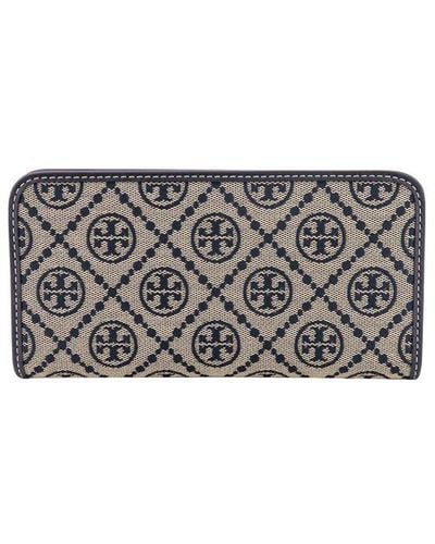 Tory Burch Leather Wallets - Grey