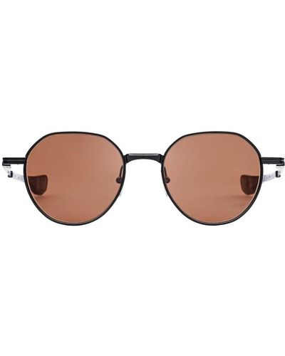Dita Eyewear Vers One Round Frame Sunglasses - Black