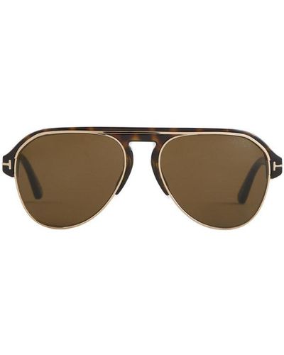 Tom Ford Marshall Aviator Frame Sunglasses - Multicolour