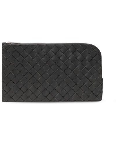 Bottega Veneta Leather Shoulder Bag, - Black