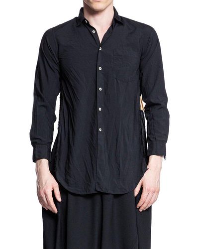 COMME DES GARÇON BLACK Split Long Sleeved Shirt - Blue